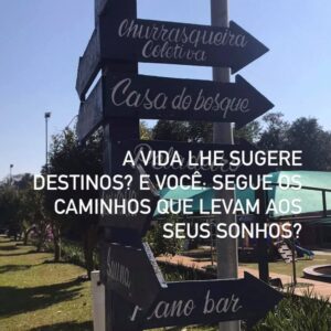 Setas de caminhos alternativos